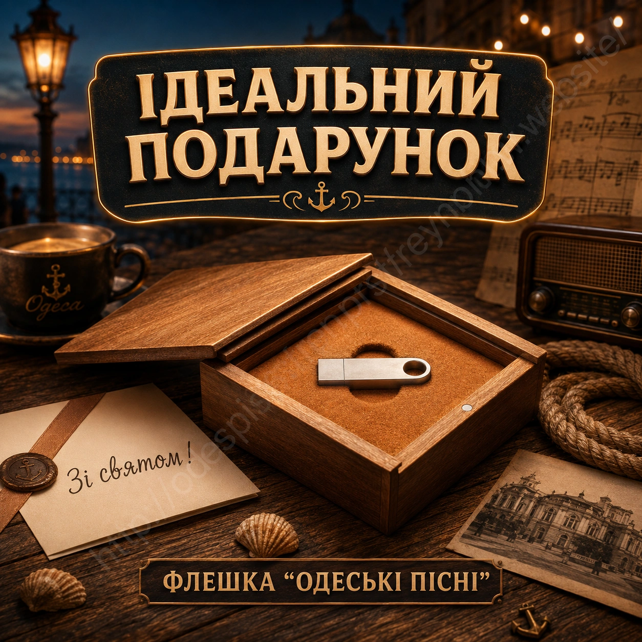Флешка Одеські пісні як подарунок