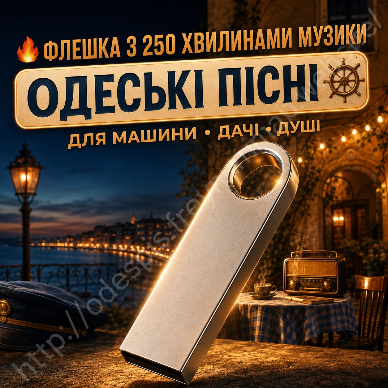 Флешка Одеські пісні — 250 хвилин музики